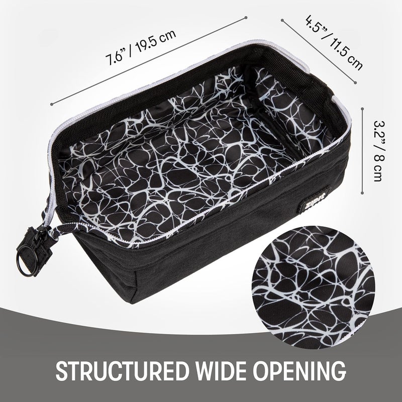 Zipit Lenny Pencil Case, Large Capacity Zipper Pouch for School, Stationery Bag for Teen Girls Boys and Adults, Black - Image 2